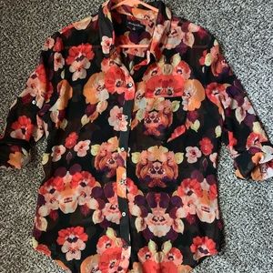 Madewell floral button up